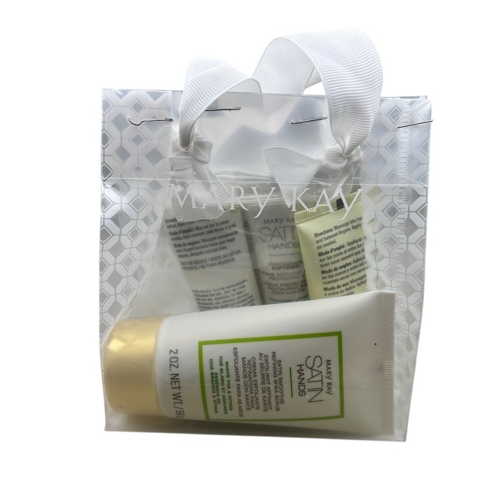 Mary Kay White Tea & Citrus Mini Satin Hands Set + Satin Body Wash Gift